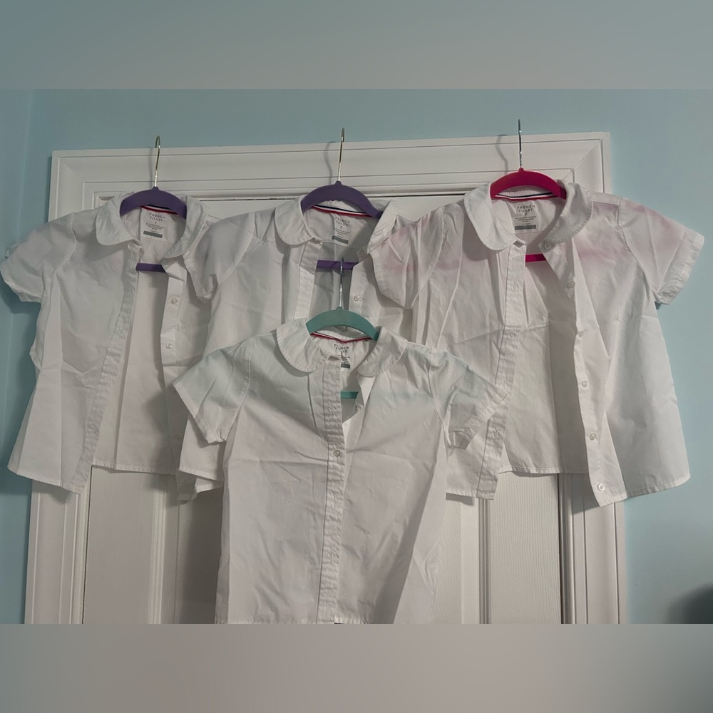 French Toast White Short Sleeve Shirt